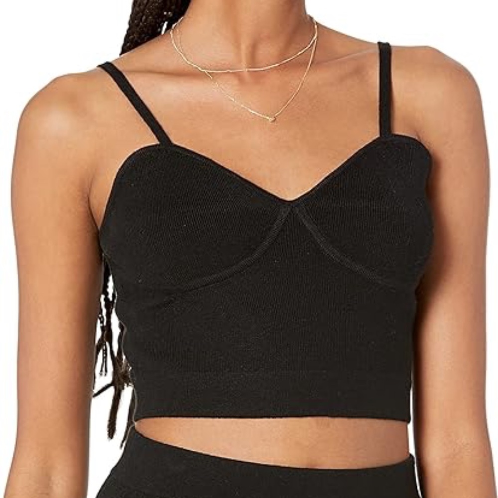 The Drop Women's Catalina Sweater Bralette - Black
